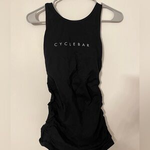 NUX X CYCLEBAR BLACK FITTED TANK TOP, size Large